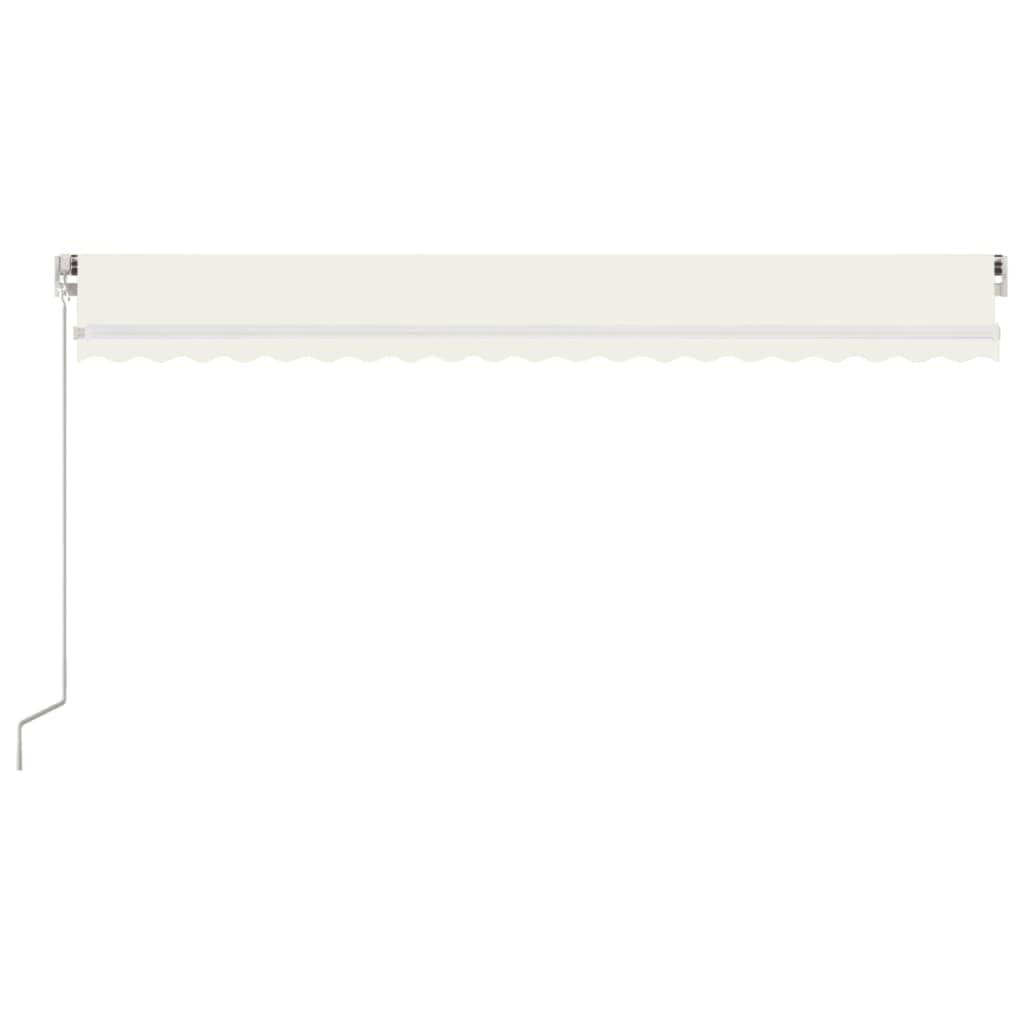 vidaXL Markise Manuell Einziehbar 500x350 cm Creme