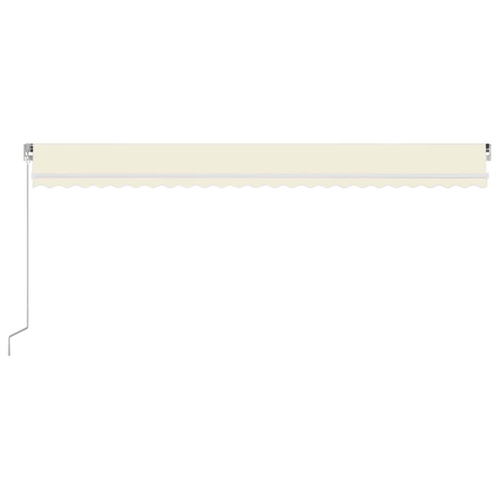 vidaXL Markise Manuell Einziehbar 600x350 cm Creme