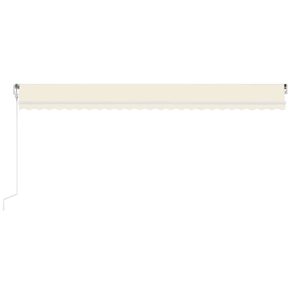vidaXL Markise Automatisch Einziehbar 600x350 cm Creme