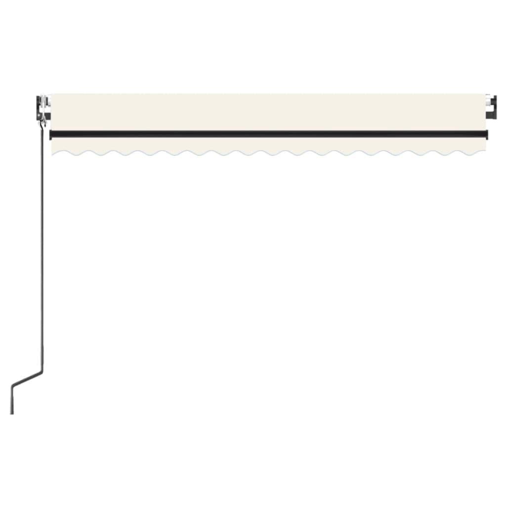 vidaXL Markise Automatisch Einziehbar 450x300 cm Creme