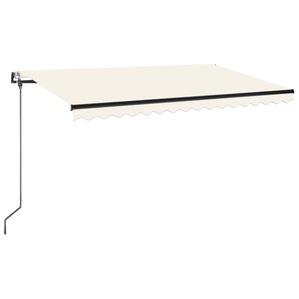 vidaXL Markise Automatisch Einziehbar 400x350 cm Creme