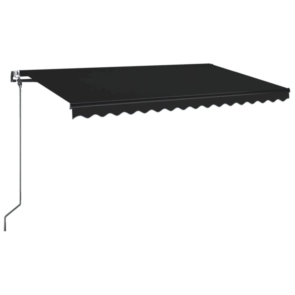 vidaXL Markise Automatisch Einziehbar 400x350 cm Anthrazit