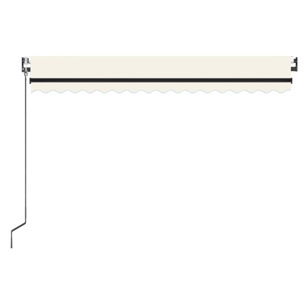 vidaXL Automatische Markise mit LED & Windsensor 450x350 cm Creme