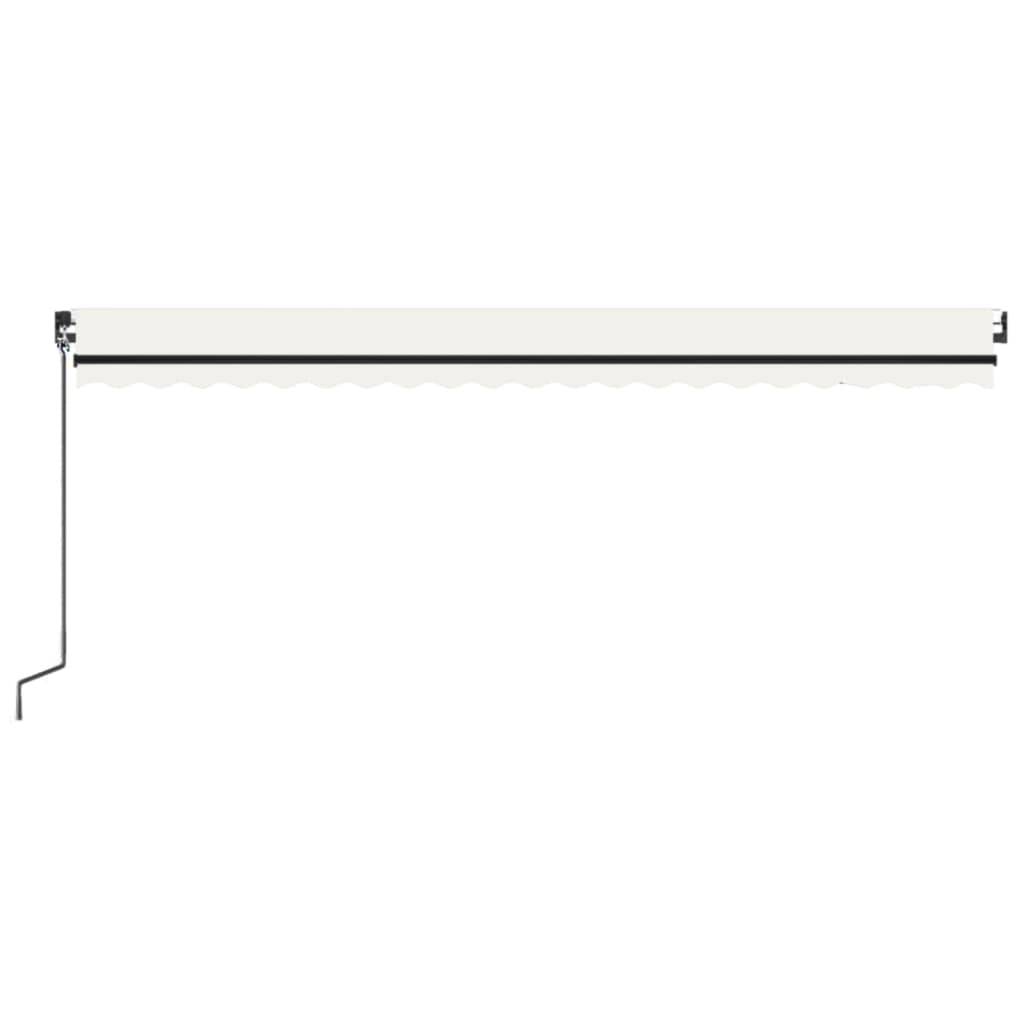 vidaXL Markise Manuell Einziehbar 500x350 cm Creme