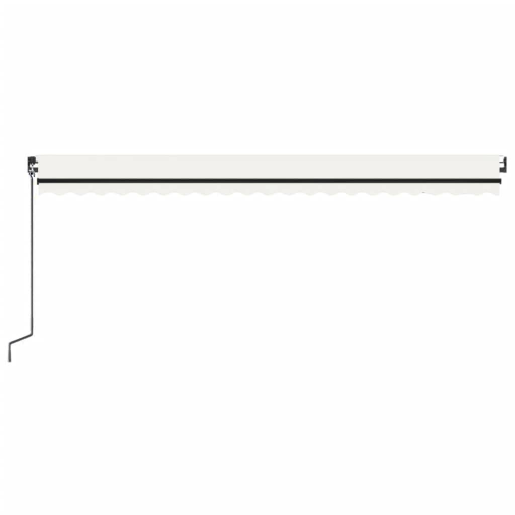 vidaXL Markise Automatisch Einziehbar 500x350 cm Creme