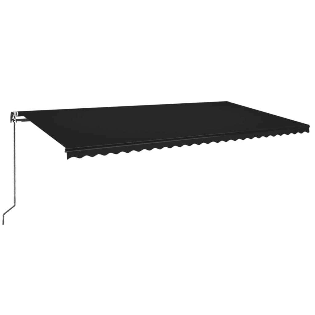 vidaXL Markise Automatisch Einziehbar 600x350 cm Anthrazit