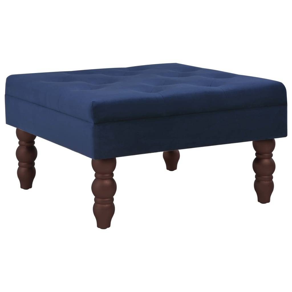 vidaXL Hocker Marineblau 60x60x36 cm Samt
