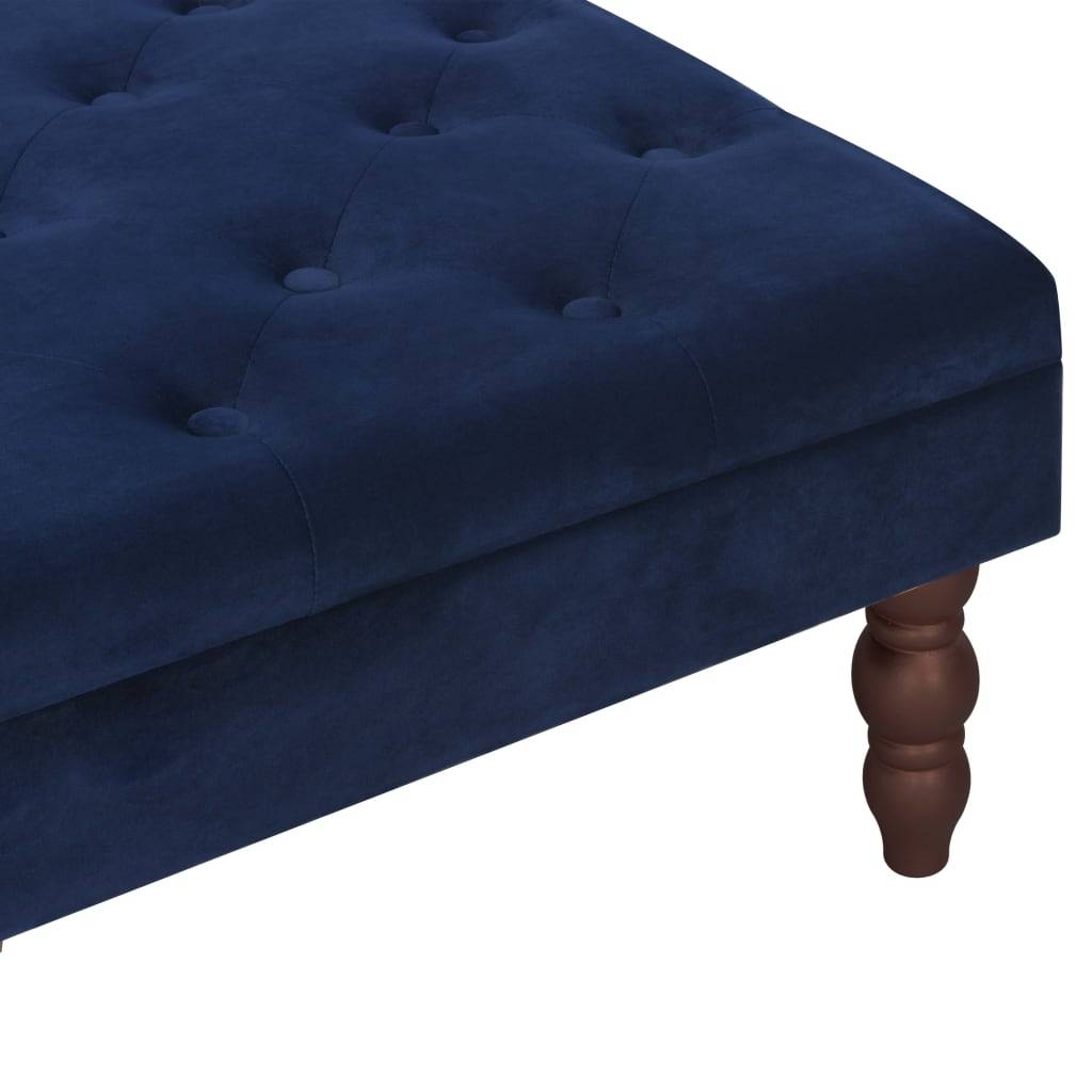 vidaXL Hocker Marineblau 60x60x36 cm Samt