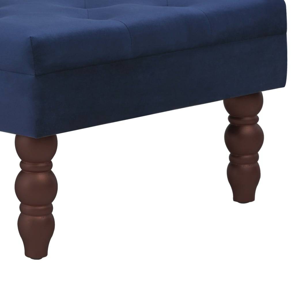 vidaXL Hocker Marineblau 60x60x36 cm Samt