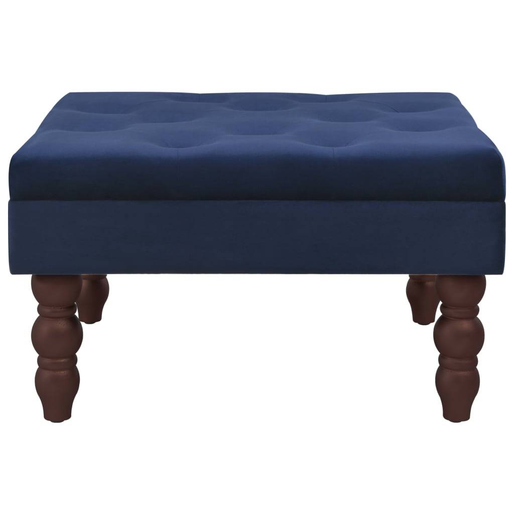 vidaXL Hocker Marineblau 60x60x36 cm Samt