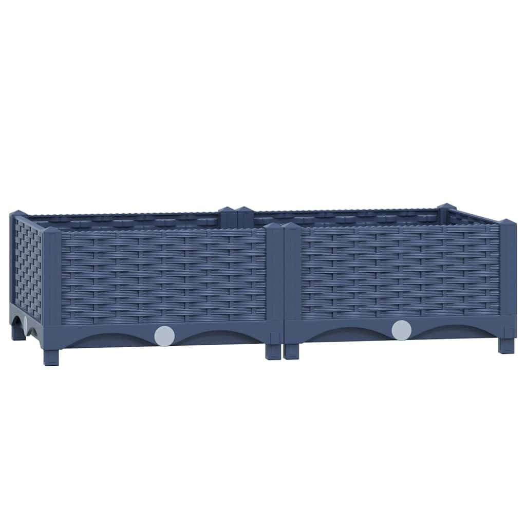 vidaXL Hochbeet 80x40x23 cm Polypropylen