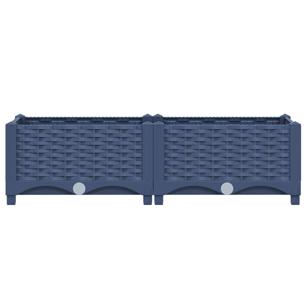 vidaXL Hochbeet 80x40x23 cm Polypropylen