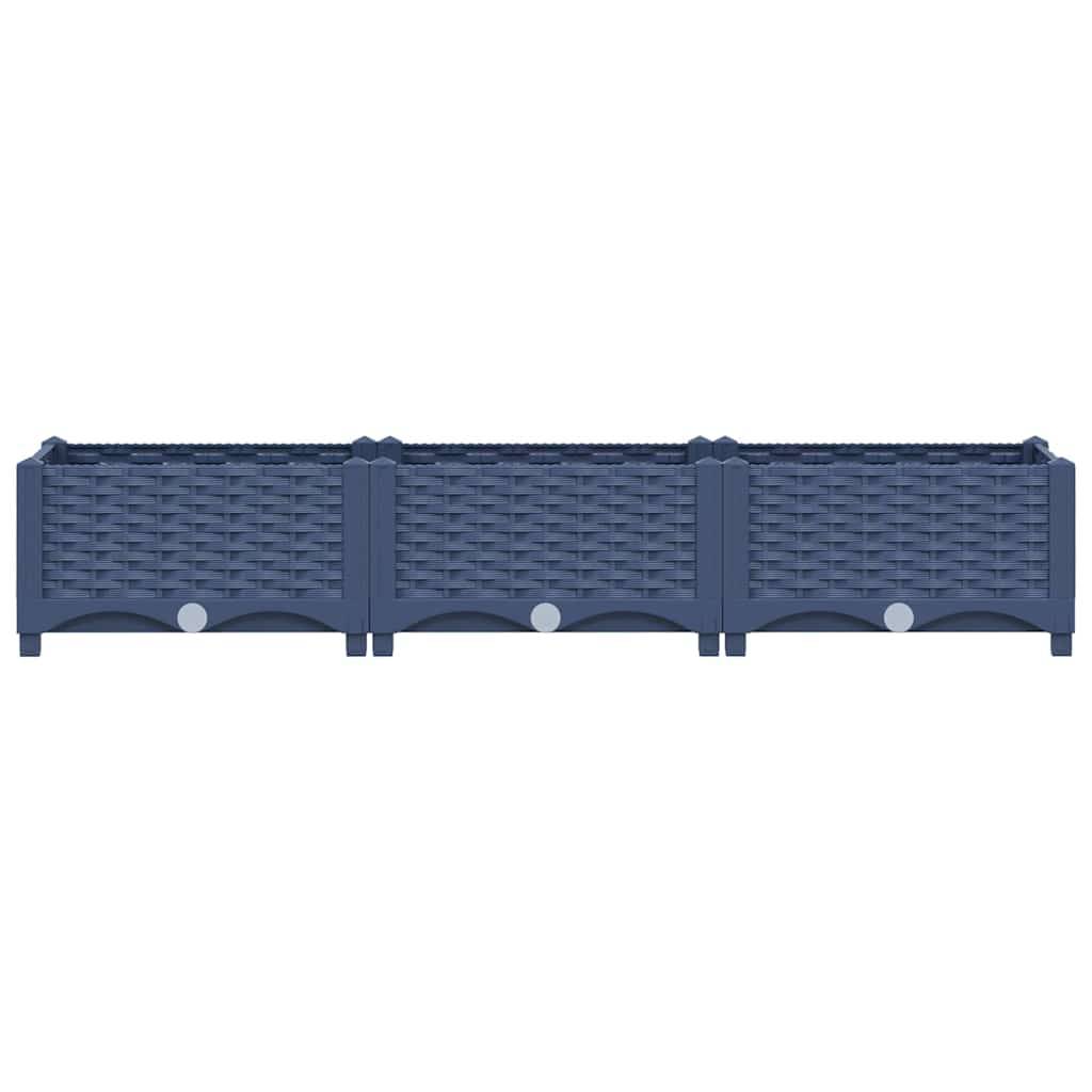 vidaXL Hochbeet 120x40x23 cm Polypropylen