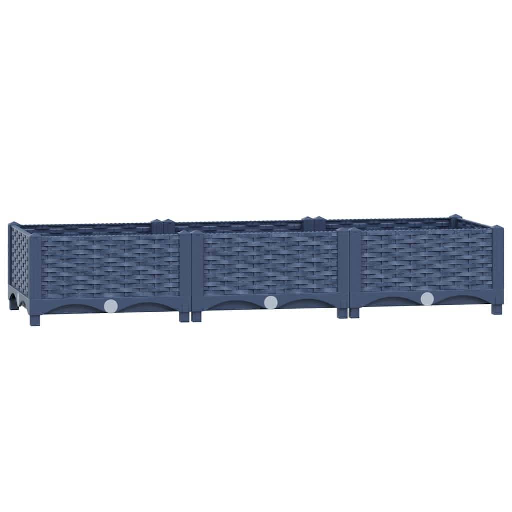 vidaXL Hochbeet 120x40x23 cm Polypropylen