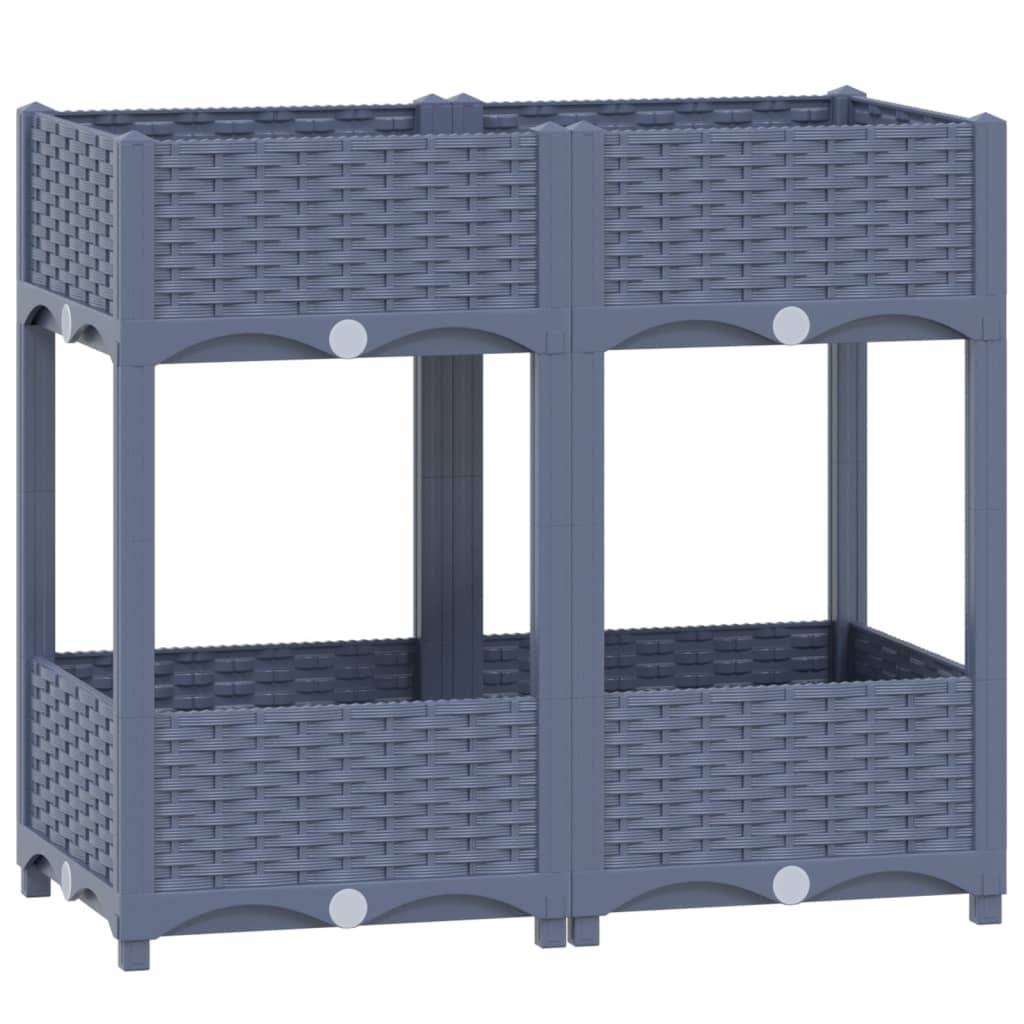 vidaXL Hochbeet 80x40x71 cm Polypropylen