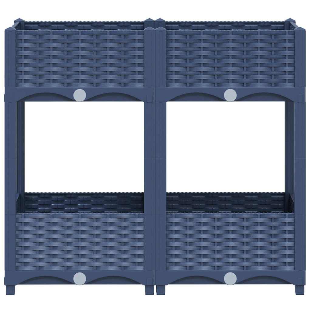vidaXL Hochbeet 80x40x71 cm Polypropylen
