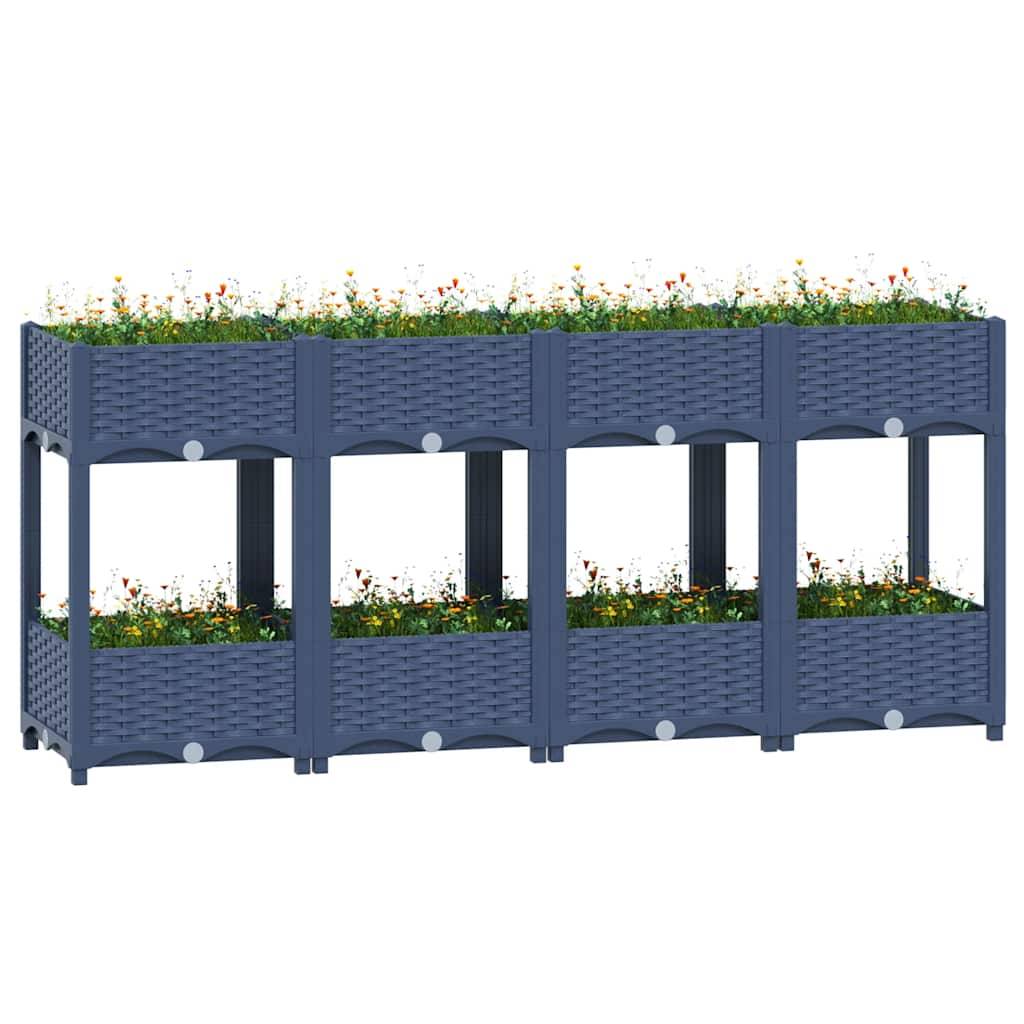 vidaXL Hochbeet 160x40x71 cm Polypropylen