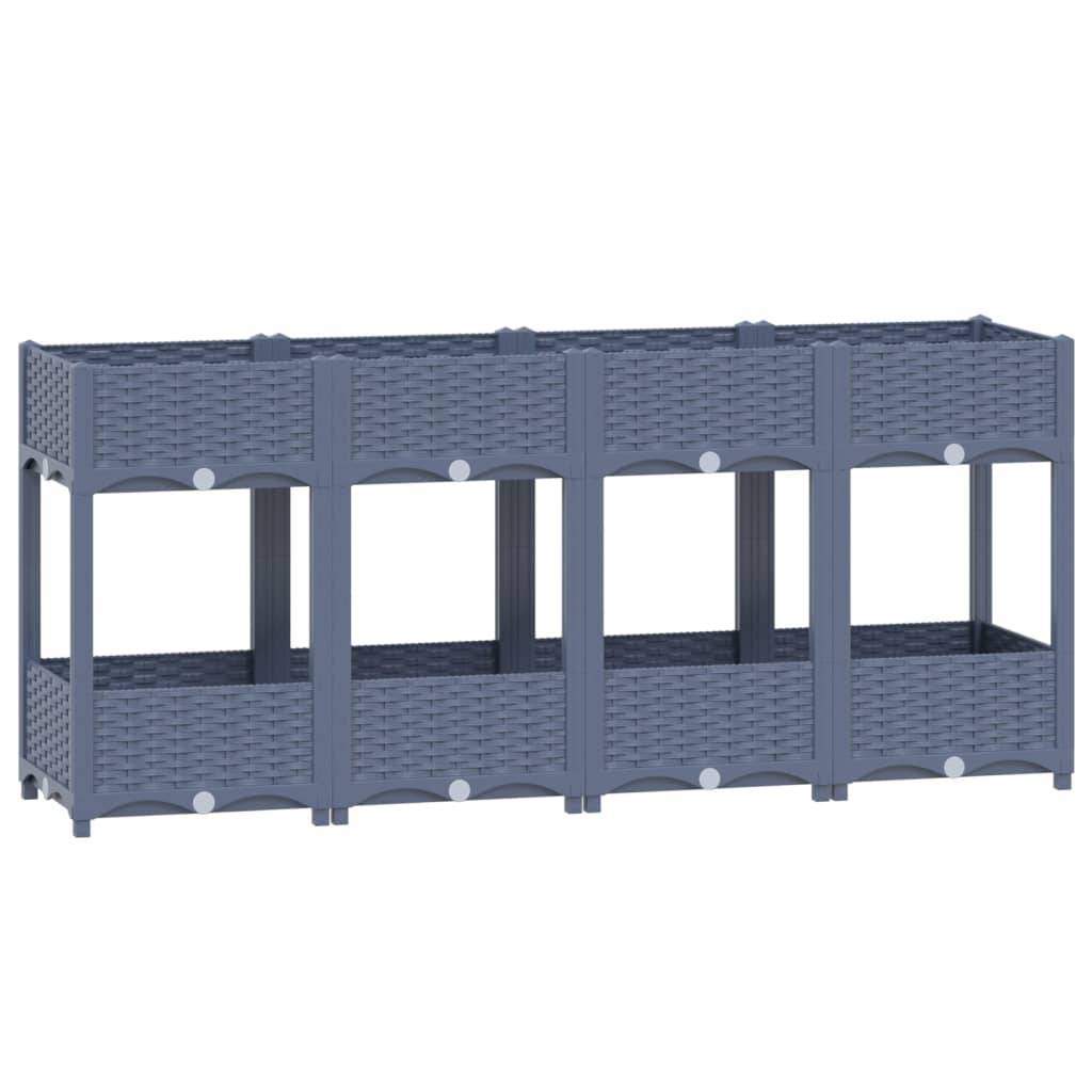 vidaXL Hochbeet 160x40x71 cm Polypropylen
