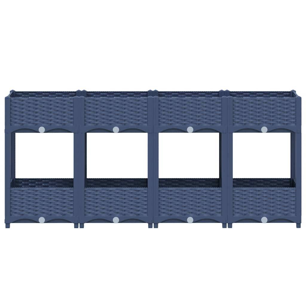 vidaXL Hochbeet 160x40x71 cm Polypropylen