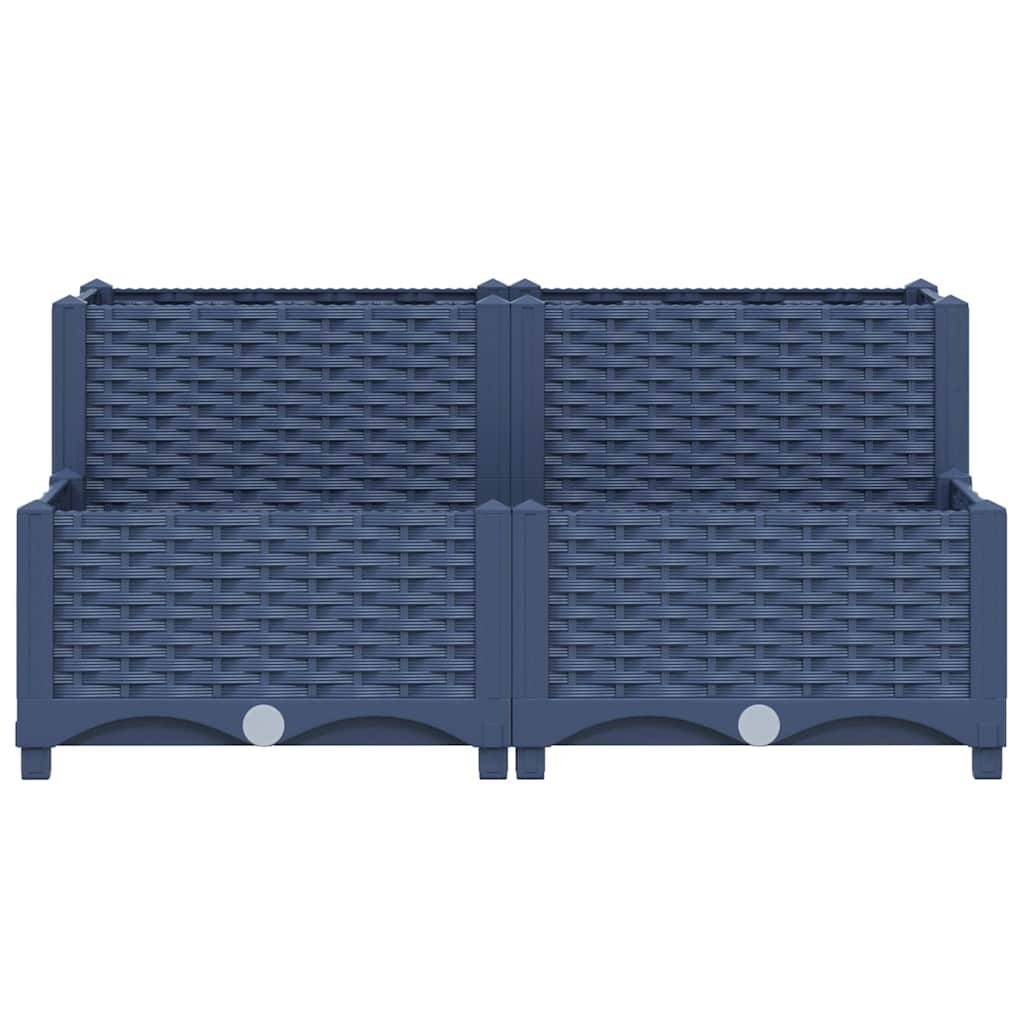 vidaXL Hochbeet 80x80x38 cm Polypropylen