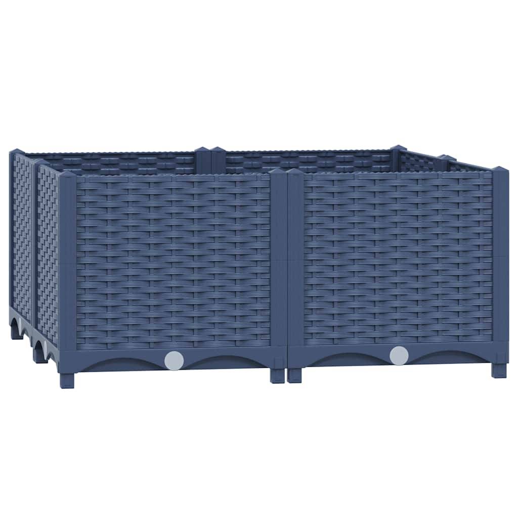 vidaXL Hochbeet 80x80x38 cm Polypropylen