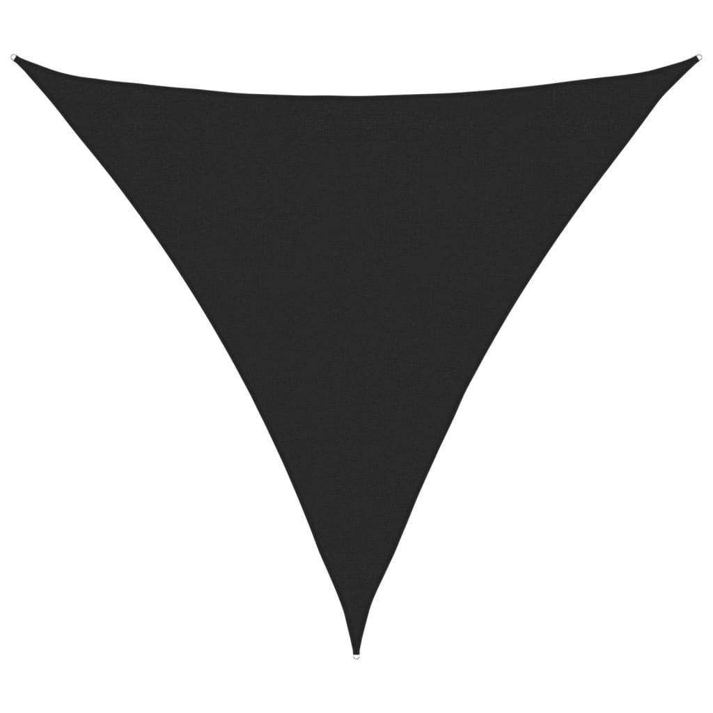 vidaXL Sonnensegel 160 g/m² Schwarz 3x3x3 m HDPE