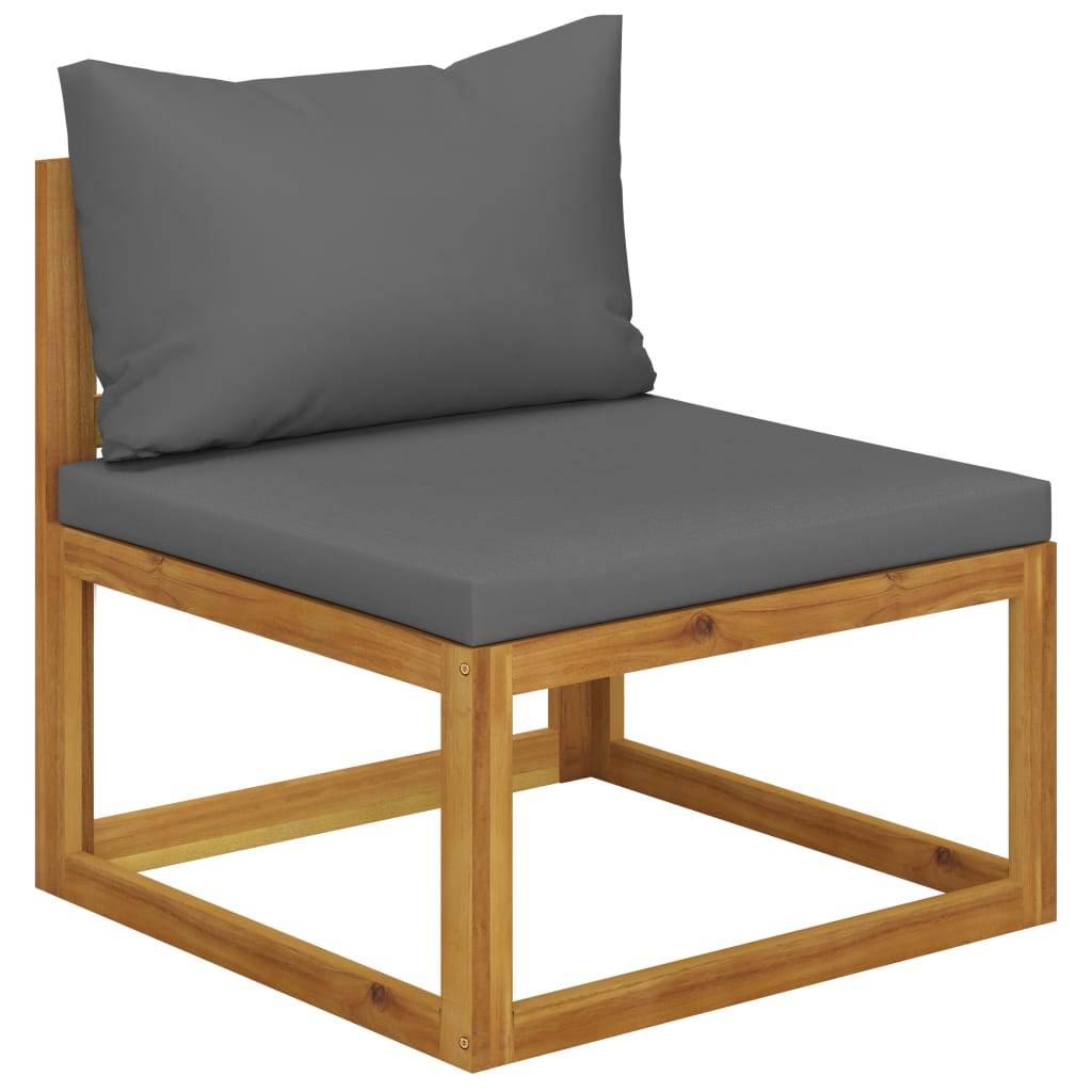 vidaXL 3-tlg. Garten-Lounge-Set mit Kissen Massivholz Akazie