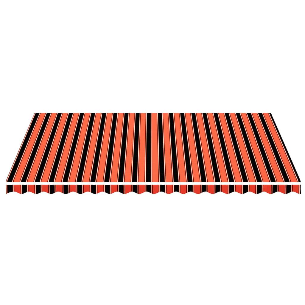 vidaXL Markisenbespannung Orange und Braun 5x3,5 m