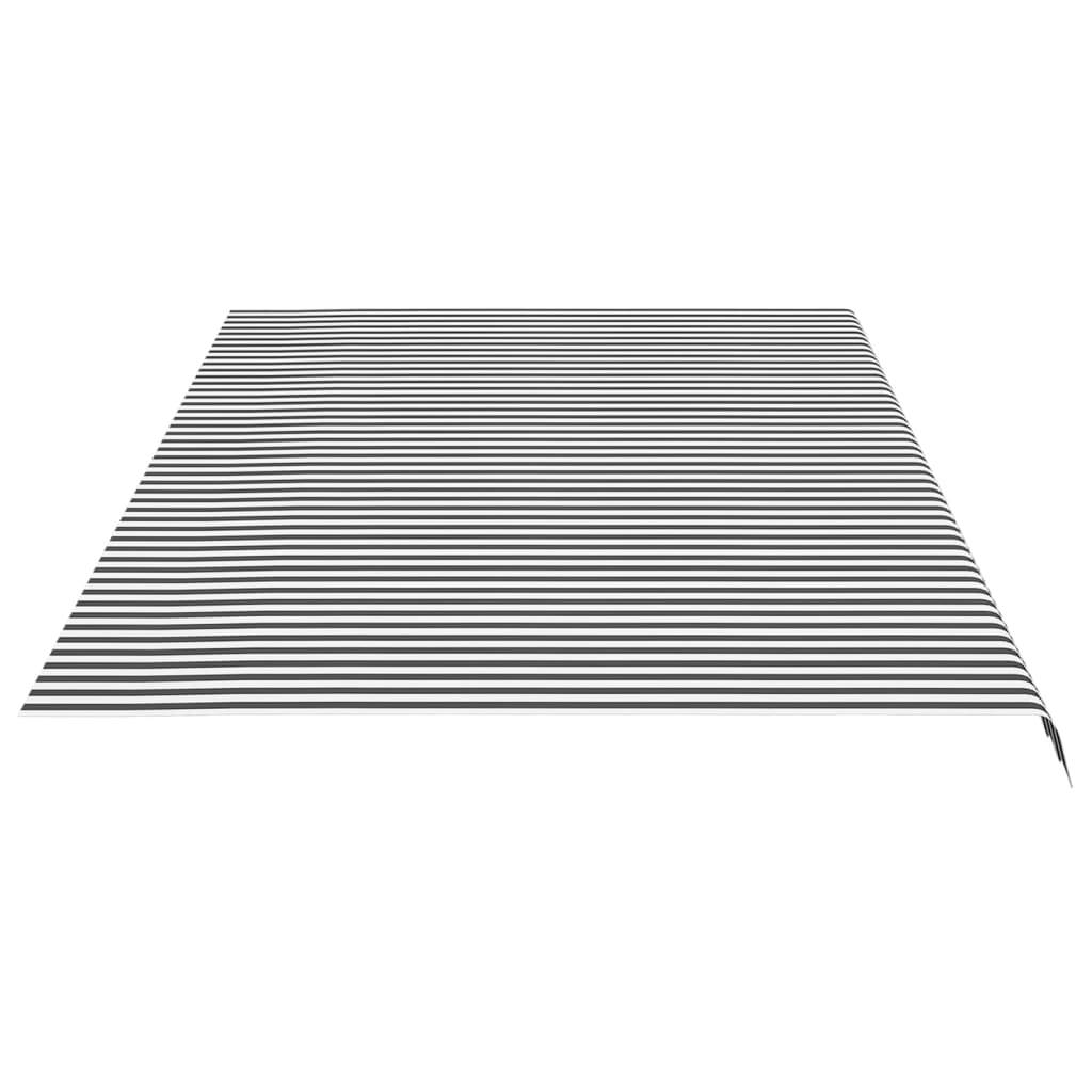 vidaXL Markisenbespannung Anthrazit und Weiß 6x3 m