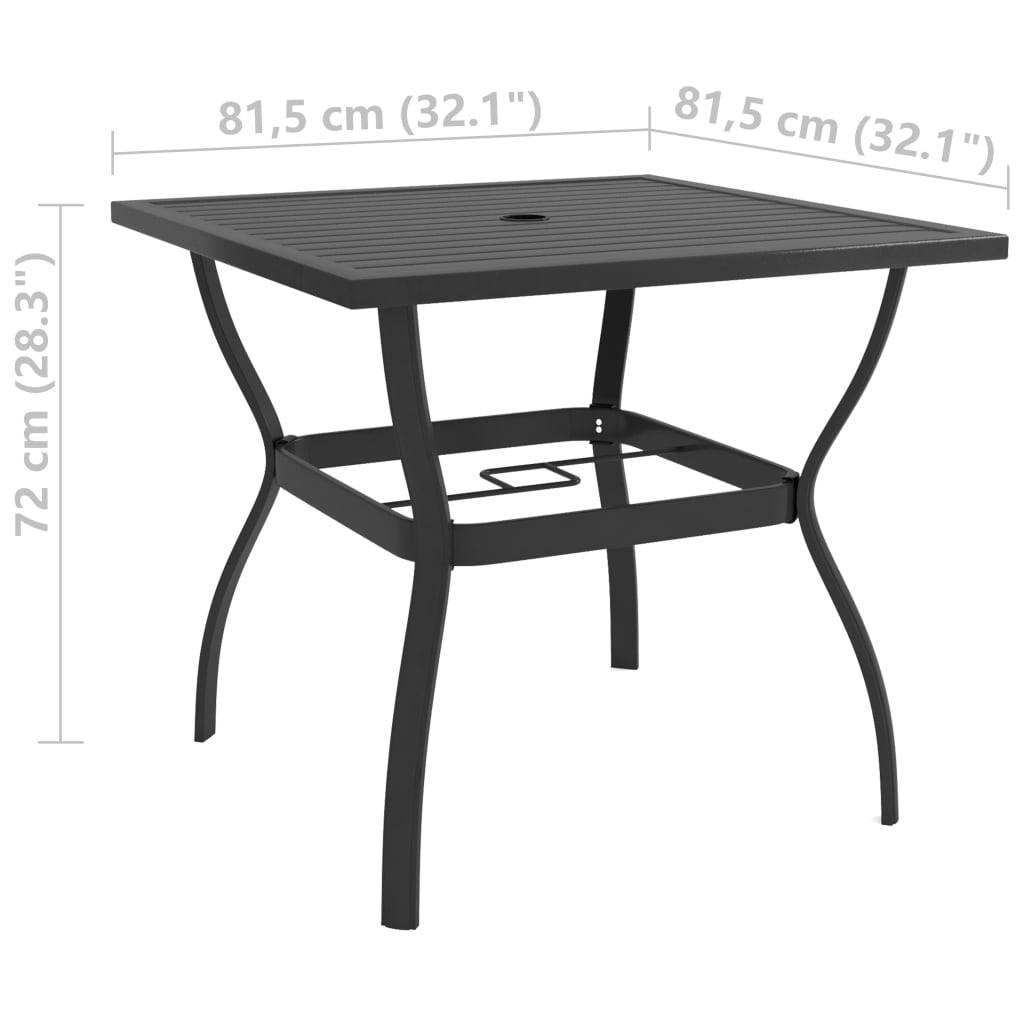 vidaXL 3-tlg. Garten-Essgruppe Textilene und Stahl