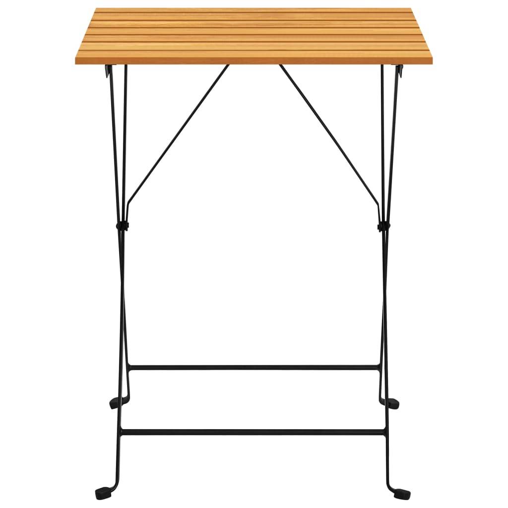 vidaXL Bistrotisch 55x54x71 cm Akazie Massivholz