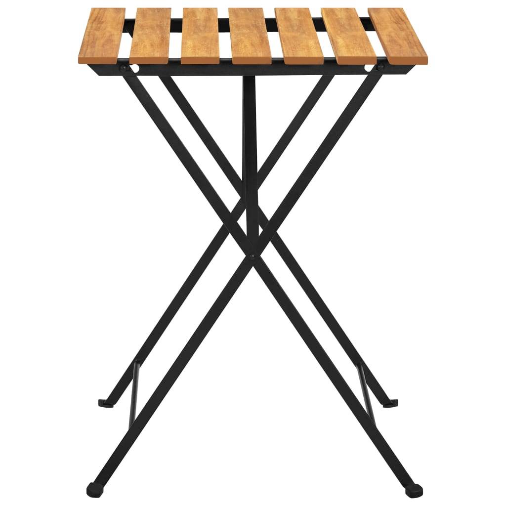 vidaXL Bistrotisch 55x54x71 cm Akazie Massivholz