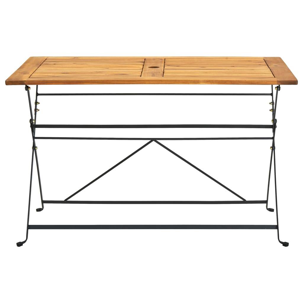 vidaXL Klappbarer Gartentisch 120x70x74 cm Massivholz Akazie