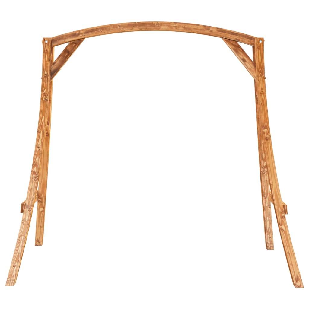 vidaXL Schaukelgestell Bugholz Massiv mit Teak-Finish
