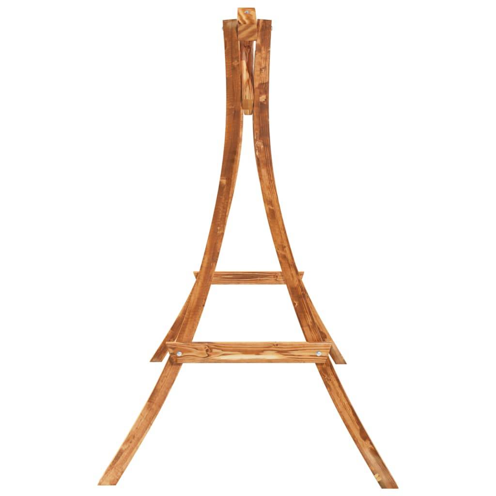 vidaXL Schaukelgestell Bugholz Massiv mit Teak-Finish
