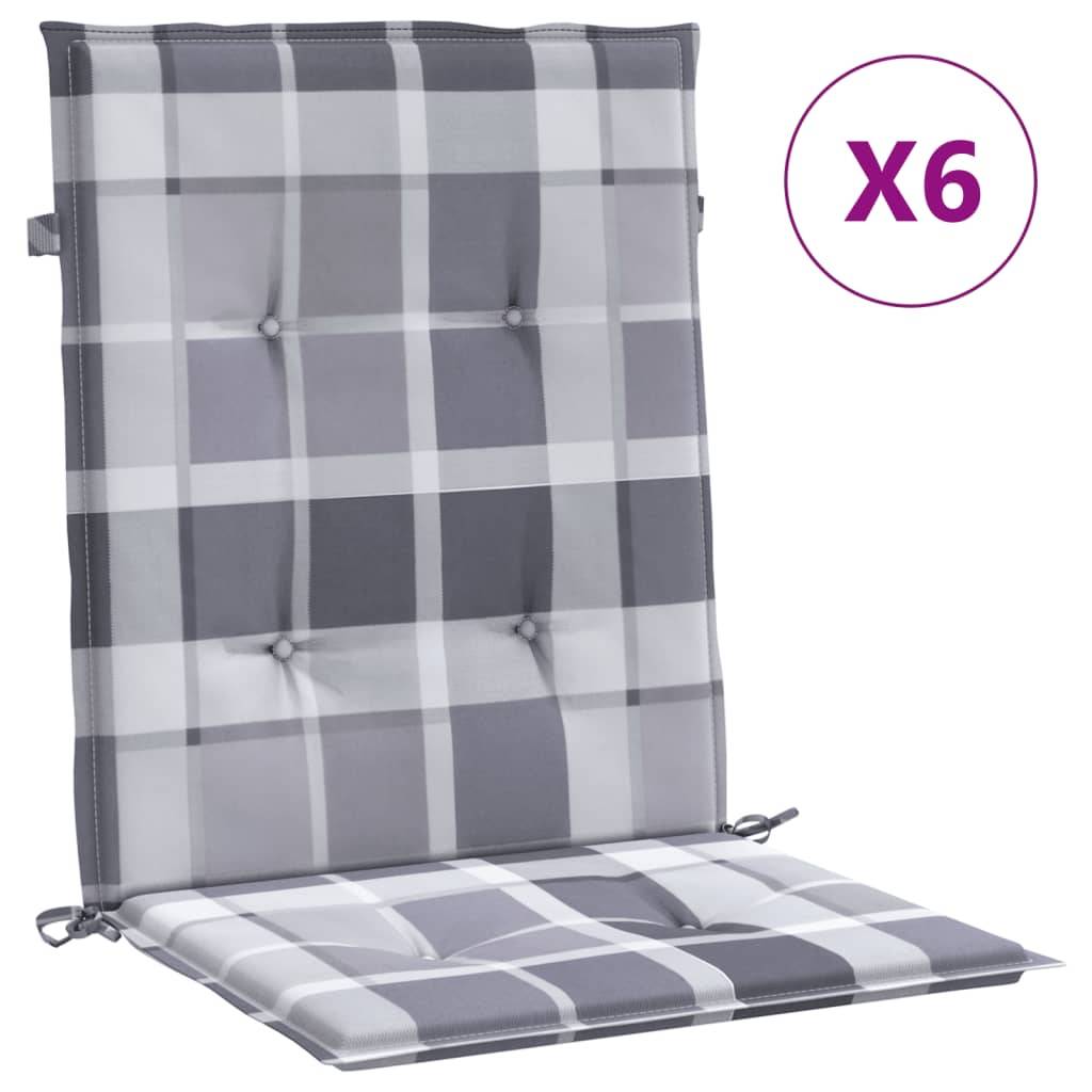 vidaXL Gartenstuhlauflagen für Niedriglehner 6 Stk. 100x50x3 cm