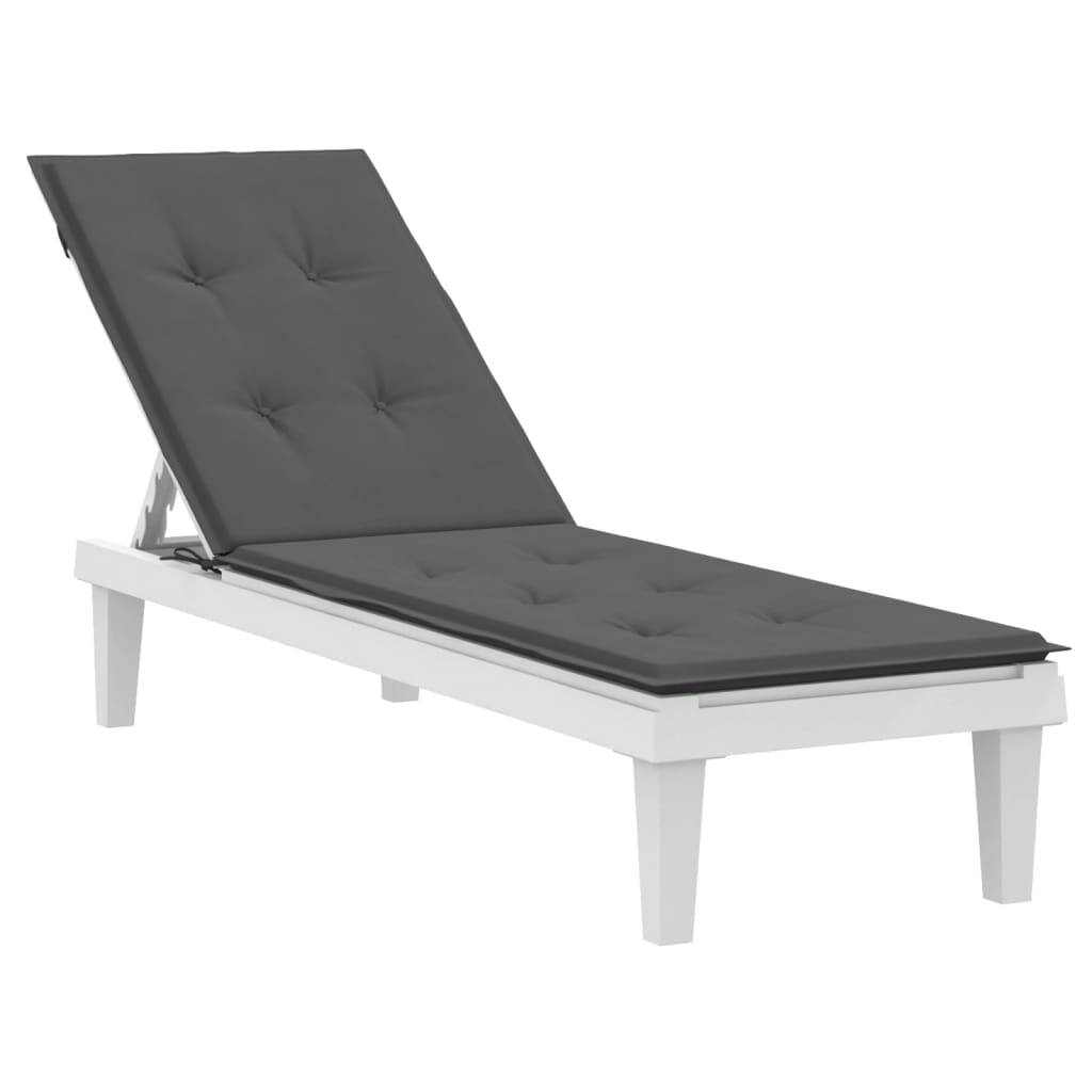 vidaXL Liegestuhl-Auflage Anthrazit (75+105)x50x4 cm