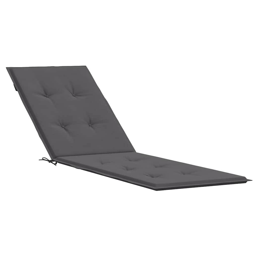 vidaXL Liegestuhl-Auflage Anthrazit (75+105)x50x4 cm