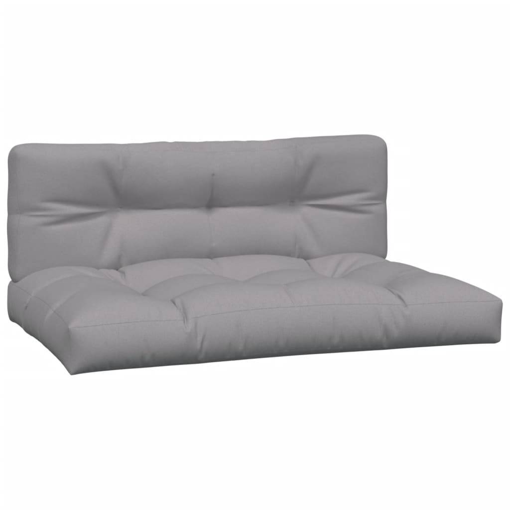 vidaXL Garten-Mittelsofas aus Paletten mit Kissen 2 Stk. Akazienholz