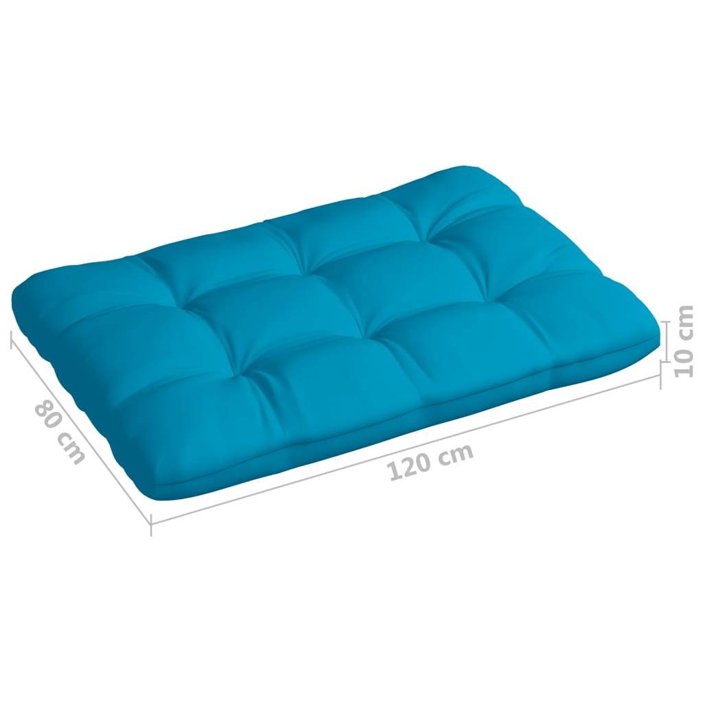 vidaXL Palettensofa-Auflagen 7 Stk. Blau
