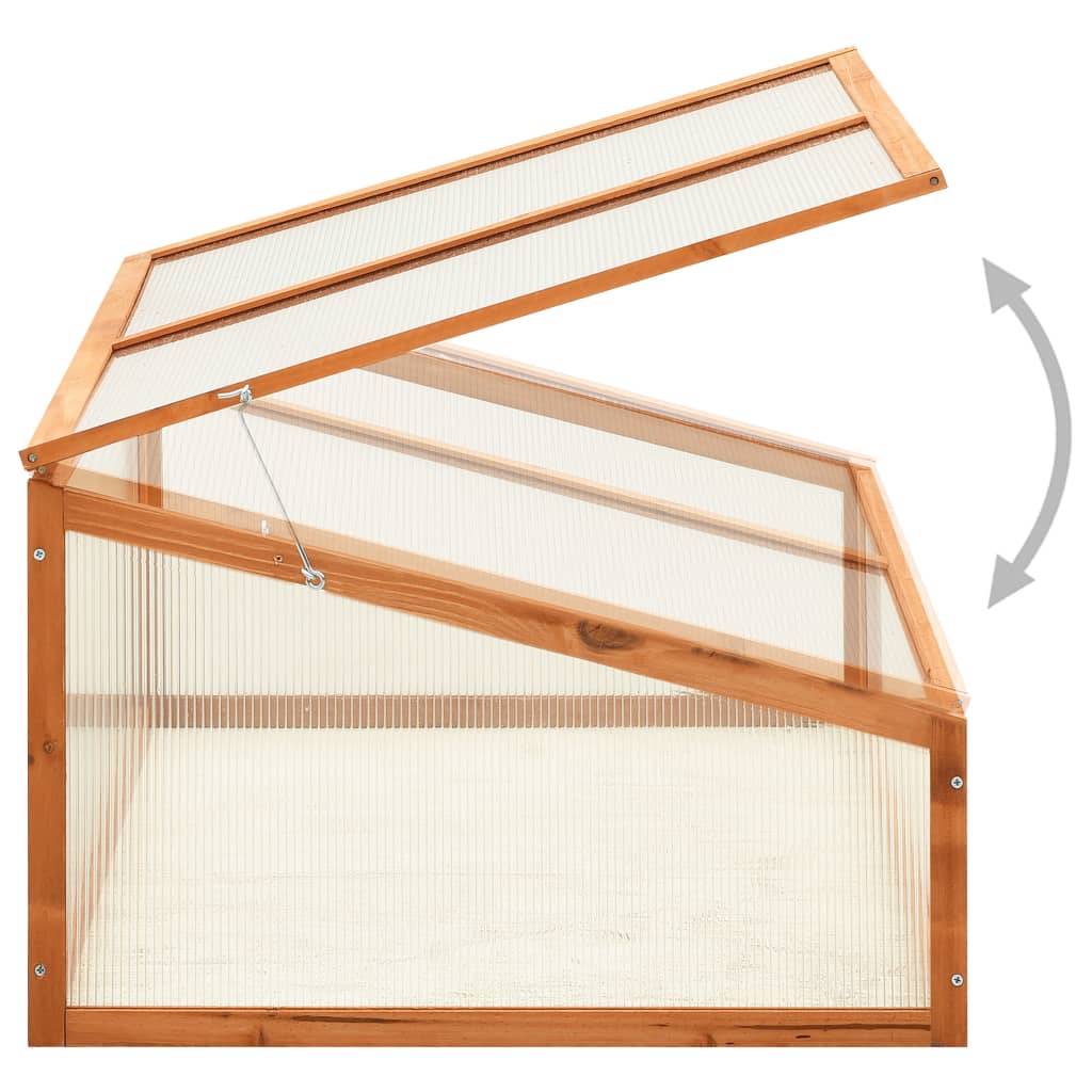 vidaXL Gewächshaus 100x65x40 cm Tannenholz