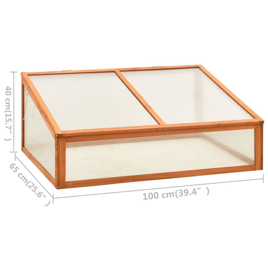 vidaXL Gewächshaus 100x65x40 cm Tannenholz