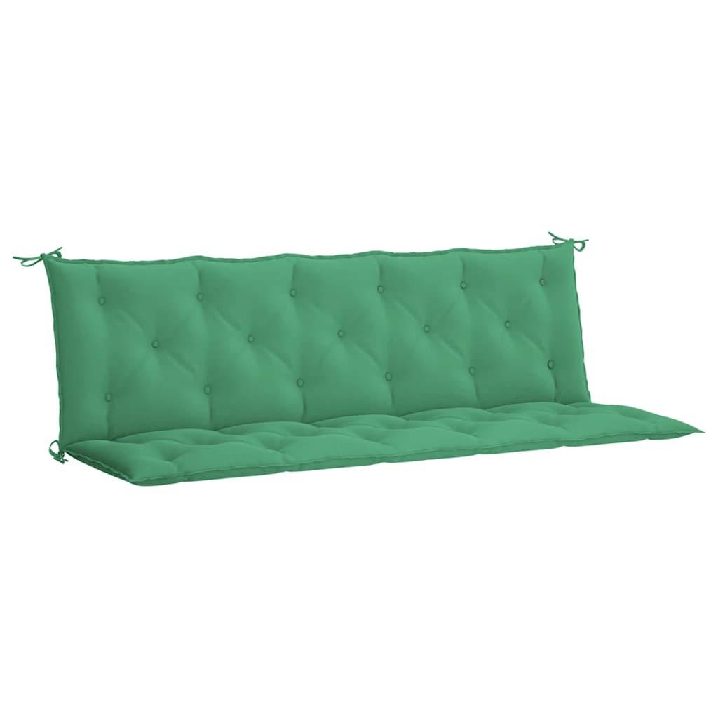 vidaXL Gartenbank-Auflage Grün 180x(50+50)x7 cm Oxford-Gewebe
