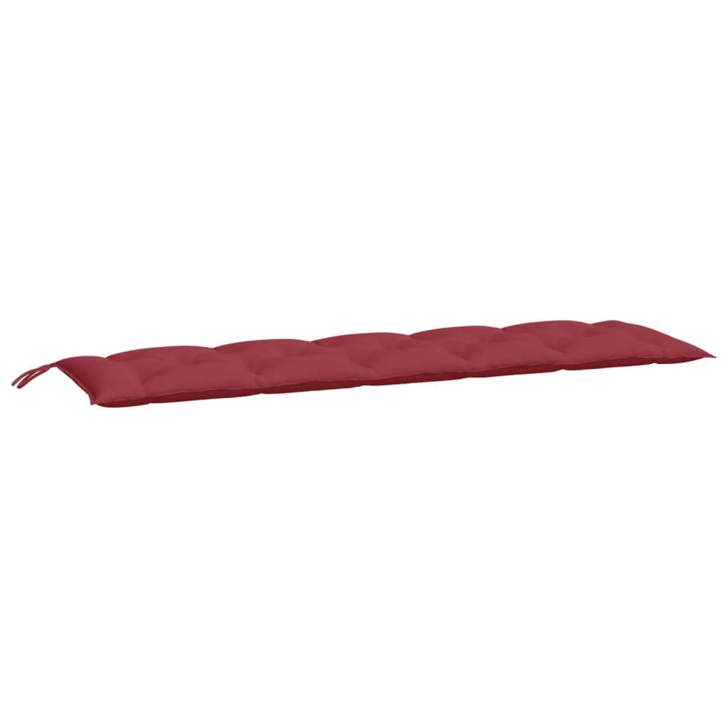 vidaXL Gartenbank-Auflagen 2 Stk. Weinrot 180x50x7 cm Oxford-Gewebe