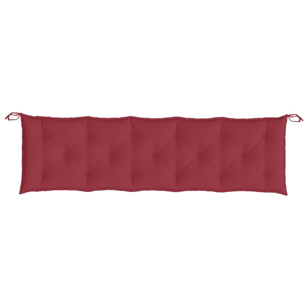 vidaXL Gartenbank-Auflagen 2 Stk. Weinrot 180x50x7 cm Oxford-Gewebe