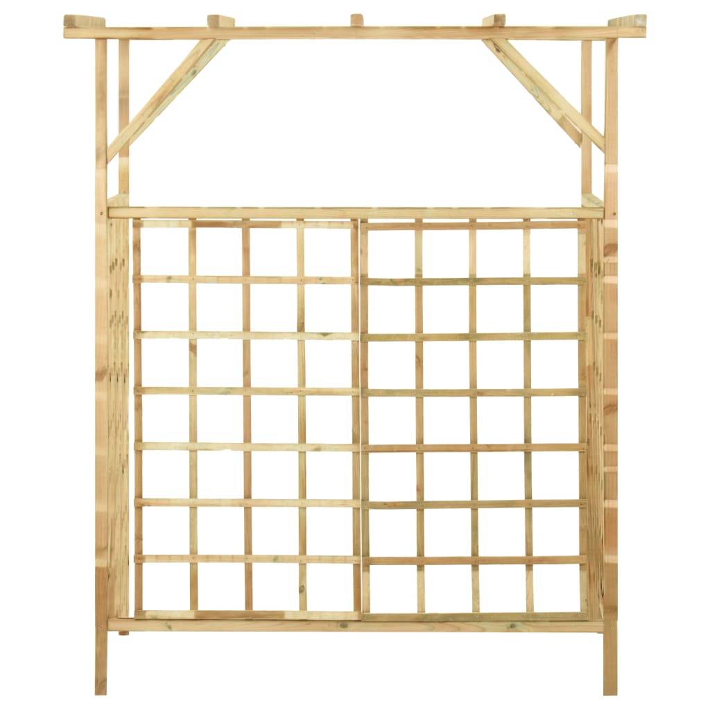 vidaXL Pergola für 2 Mülltonnen Kiefernholz Imprägniert