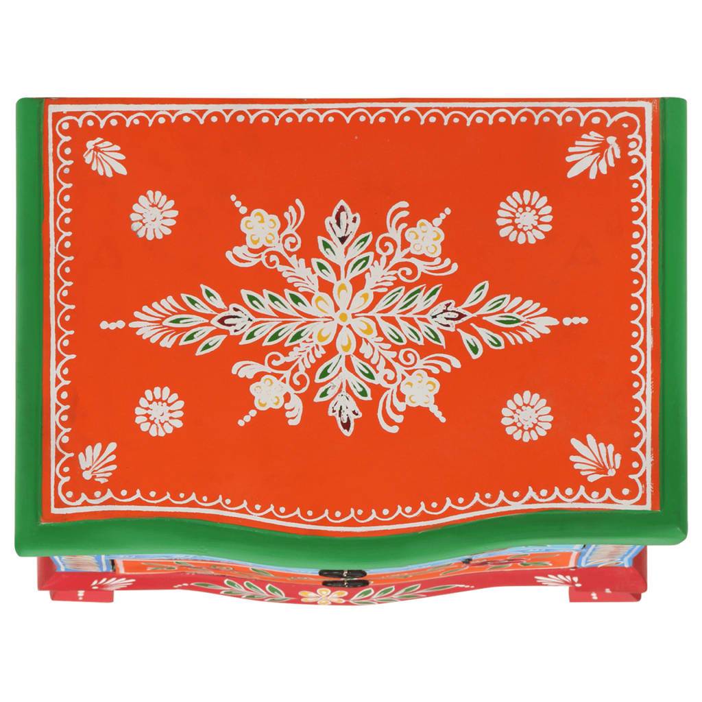 vidaXL Nachttisch Handbemalt 40x30x60 cm Mango Massivholz