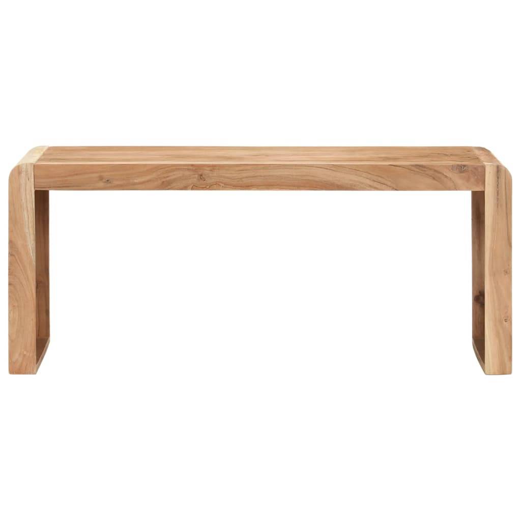 vidaXL Bank 110x38x46 cm Massivholz Akazie
