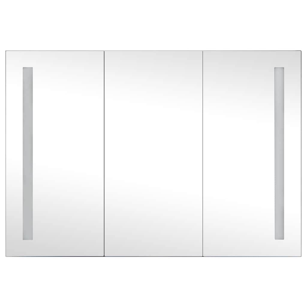 vidaXL LED-Spiegelschrank fürs Bad 89x14x62 cm