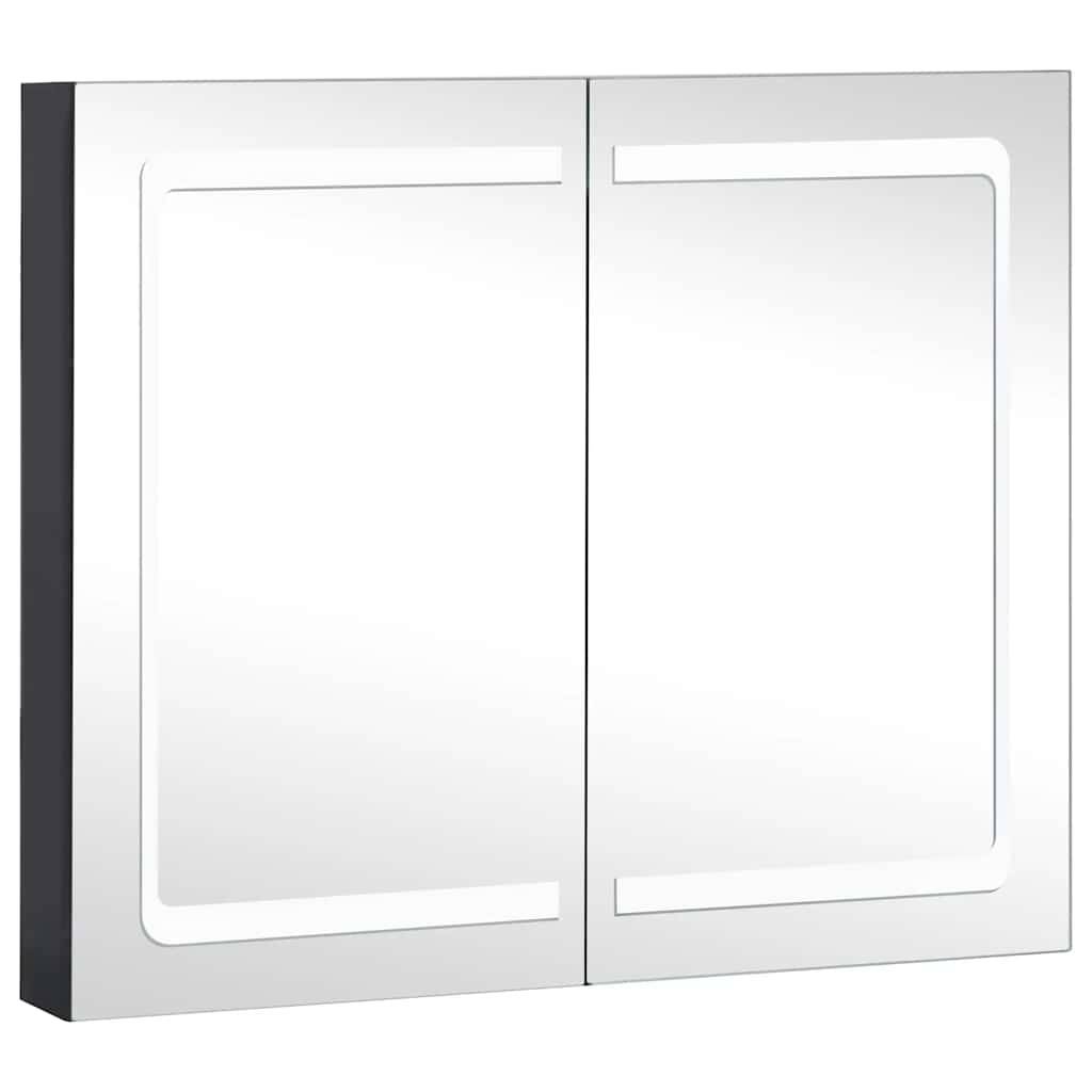 vidaXL LED-Spiegelschrank fürs Bad 80x12,2x68 cm